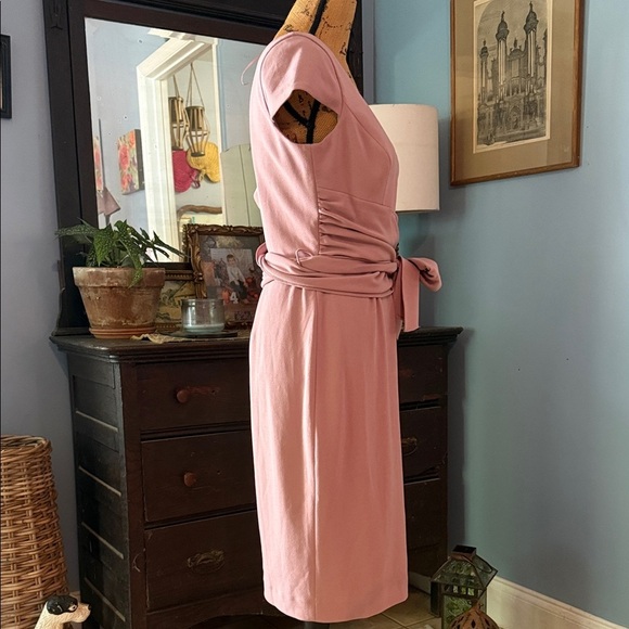 Dress the Population “Dana” Shirred Waist Dress in Light Mauve Size Medium NWT - Picture 8 of 16
